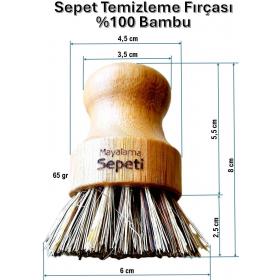 Sepet Temizleme Fırçası - %100 Bambu